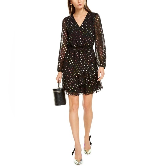 INC International Concepts Glitz Runway Polka Dot Runway Dress Women’s Sz Large - Picture 1 of 13